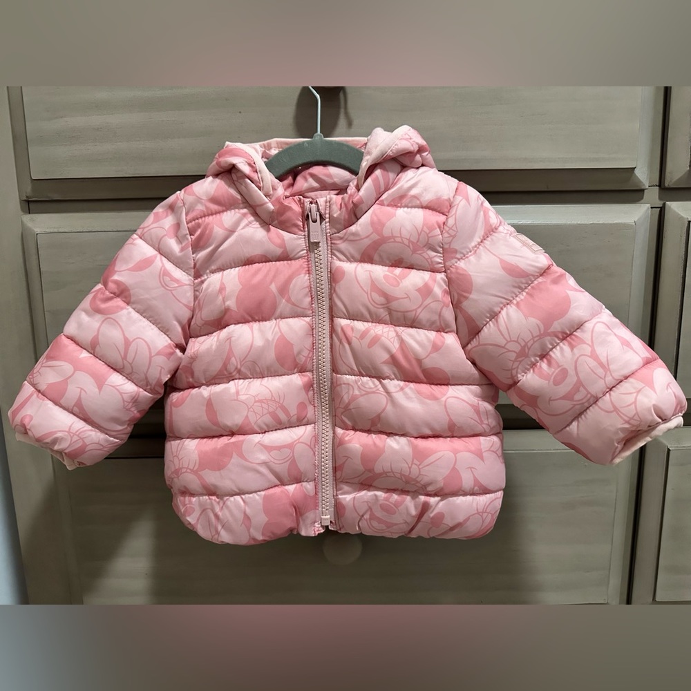 Baby Gap x Disney Minnie Mouse baby winter coat, Size 6-12 months